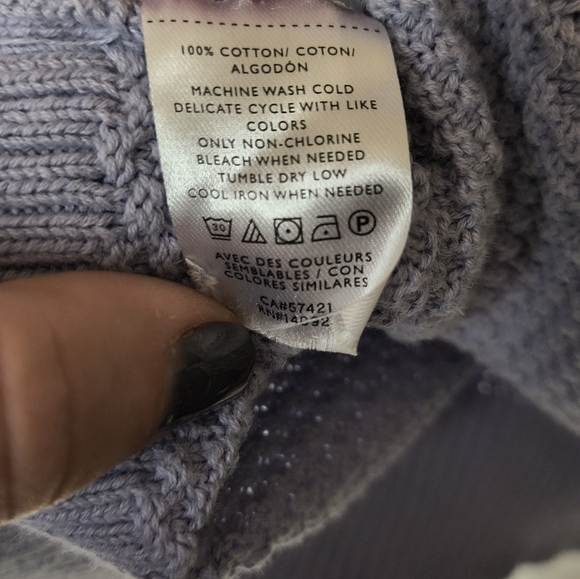 Ann Taylor Loft Women's Lavender Long Sweater Size Medium - Picture 9 of 14